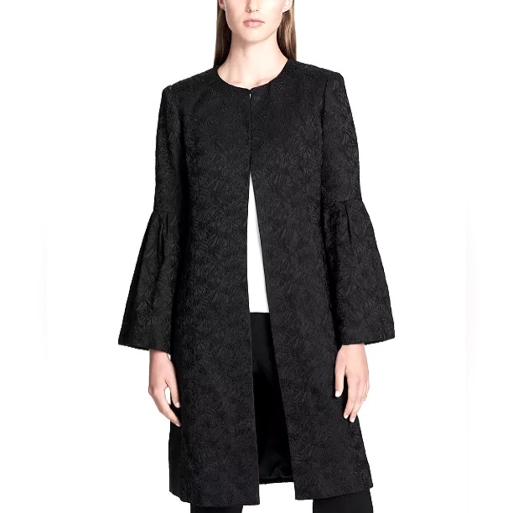 CALVIN KLEIN Bell-Sleeve Jacquard Topper Jacket